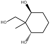 1,3-Cyclohexanediol, 2-(hydroxymethyl)-2-methyl-, (1S,3S)- (9CI) Structure