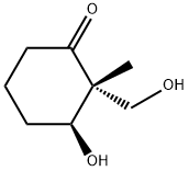 Cyclohexanone, 3-hydroxy-2-(hydroxymethyl)-2-methyl-, (2R,3S)- (9CI) Structure
