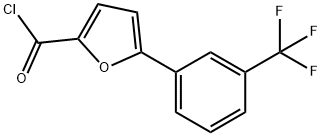 2-Furancarbonyl chloride, 5-[3-(trifluoromethyl)phenyl]- Struktur