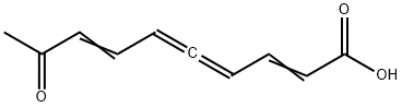 9-オキソ-2,4,5,7-デカテトラエン酸 化学構造式