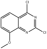 2,4-ジクロロ-8-メトキシキナゾリン 化学構造式