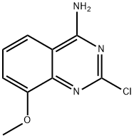 4-QuinazolinaMine, 2-chloro-8-Methoxy- Structure