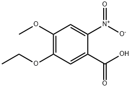 2-硝基-5-乙氧基-4-甲氧基苯甲酸, 61948-83-2, 结构式