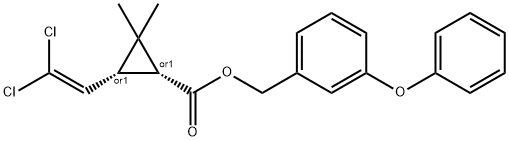 rel-3α*-(2,2-ジクロロエテニル)-2,2-ジメチル-1α*-シクロプロパンカルボン酸3-フェノキシフェニルメチル