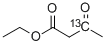 乙酰乙酸乙酯-3-13C 结构式