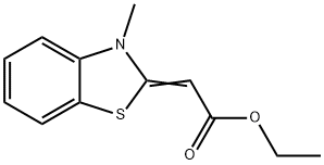 Acetic acid, (3-methyl-2(3H)-benzothiazolylidene)-, ethyl ester (9CI) Struktur