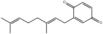2-[(2E)-3,7-ジメチルオクタ-2,6-ジエン-1-イル]シクロヘキサ-2,5-ジエン-1,4-ジオン 化学構造式