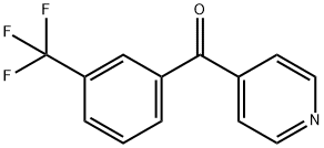 4-[3-(三氟甲基)苯甲酰基]吡啶 结构式