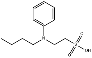 N-butyl-N-phenyltaurine Structure