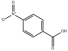 4-Nitrobenzoic acid Struktur