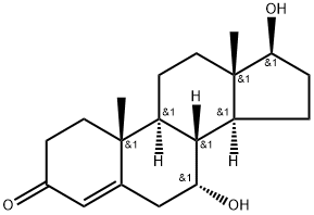 7α-ヒドロキシテストステロン 化学構造式