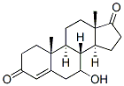7-hydroxy-4-androstene-3,17-dione Struktur