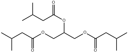 GLYCEROL TRIISOVALERATE, 620-63-3, 结构式