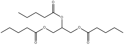 三吉草酸1,2,3-プロパントリイル 化学構造式