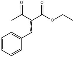 2-Acetyl-3-phenylacrylic acid ethyl ester Structure