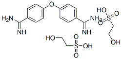 4,4'-oxydibenzamidine bis(2-hydroxyethanesulphonate) Structure