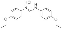 N1,N2-ビス(4-エトキシフェニル)エタンアミジン·塩酸塩 化学構造式