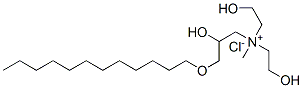 [3-(十二烷氧基)-2-羟基丙基]二(2-羟基乙基)甲基氯化铵 结构式