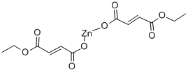 ビス[3-(エトキシカルボニル)プロペン酸]亜鉛 化学構造式
