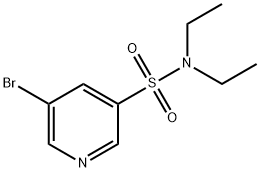 5-溴-N,N-二乙基砒啶-3-磺酰胺 结构式