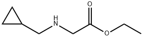 2-[(环丙基甲基)氨基]乙酸乙酯, 6201-01-0, 结构式