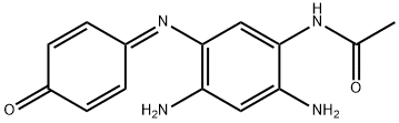 N-(2,4-diamino-5-(4-oxocyclohexa-2,5-dienylideneamino)phenyl)acetamide Structure