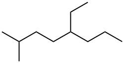 5-エチル-2-メチルオクタン 化学構造式