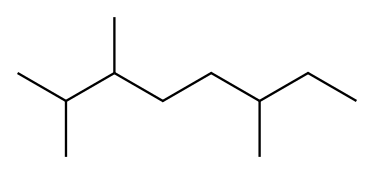2,3,6-trimethyloctane Structure