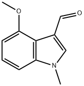 4-METHOXY-1-METHYL-1H-INDOLE-3-CARBALDEHYDE Struktur