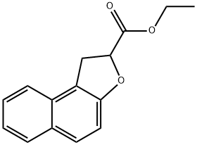 1,2-ジヒドロナフト[2,1-B]フラン-2-カルボン酸エチル 化学構造式