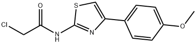 2-(2-氯乙酰氨基)-4-(对甲氧基苯基)噻唑, 6202-74-0, 结构式