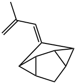 Octahydro-1-(2-methyl-2-propenylidene)dicyclopropa[cd,gh]pentalene Struktur