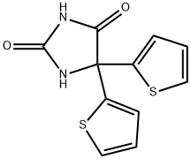 5,5-DITHIEN-2-YLIMIDAZOLIDINE-2,4-DIONE Struktur