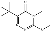 6-tert-butyl-4-methyl-3-(methylthio)-1,2,4-triazin-5(4H)-one Structure