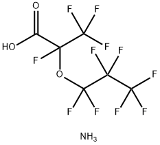 全氟(2-甲基-3-氧杂己酸)铵, 62037-80-3, 结构式