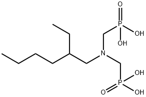 [[(2-ethylhexyl)imino]bis(methylene)]bisphosphonic acid  Struktur
