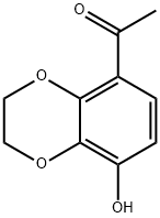1-(2,3-dihydro-8-hydroxy-1,4-benzodioxin-5-yl)ethan-1-one  Struktur