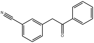 2-(3-氰基苯基)苯乙酮 结构式