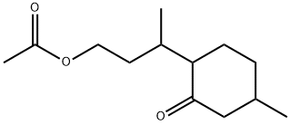 2-[3-(Acetyloxy)-1-methylpropyl]-5-methylcyclohexanone 结构式