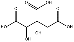 ヒドロキシクエン酸 化学構造式