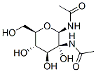 1-N-acetyl-2-acetamido-beta-glucopyranosylamine Struktur