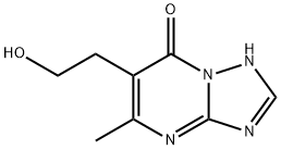 6-(2-羟乙基)-5-甲基[1,2,4]三恶唑并-[1,5-A]嘧啶-7(4H)-酮, 62053-06-9, 结构式