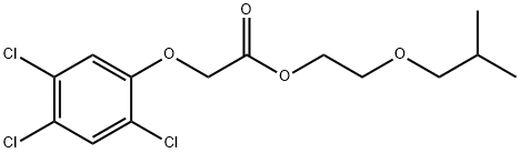 (2,4,5-Trichlorophenoxy)acetic acid 2-(2-methylpropoxy)ethyl ester Struktur