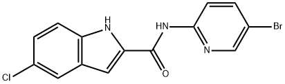 N-(5-bromopyridin-2-yl)-5-chloro-1H-indole-2-carboxamide Struktur