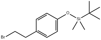 (4-(2-BROMOETHYL)PHENOXY)-(1,1-DIMETHYLETHYL)DIMETHYLSILANE Struktur
