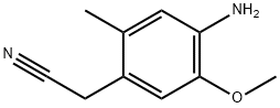 Benzeneacetonitrile, 4-amino-5-methoxy-2-methyl- (9CI) Struktur