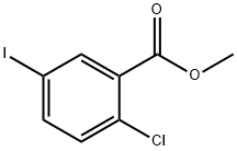 2-クロロ-5-ヨード安息香酸メチル 化学構造式