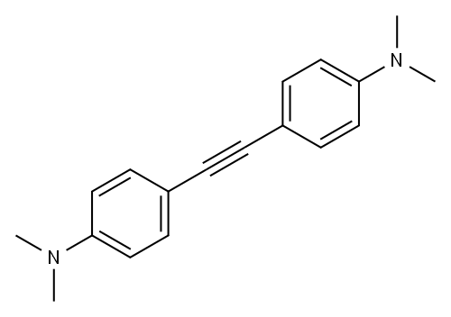 双(4-二甲基氨基苯基 )乙炔 结构式