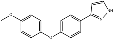 5-[4-(4-METHOXYPHENOXY)PHENYL!-1H-PYRAZOLE, 97 Structure