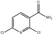 2,6-ジクロロニコチンアミド 化学構造式